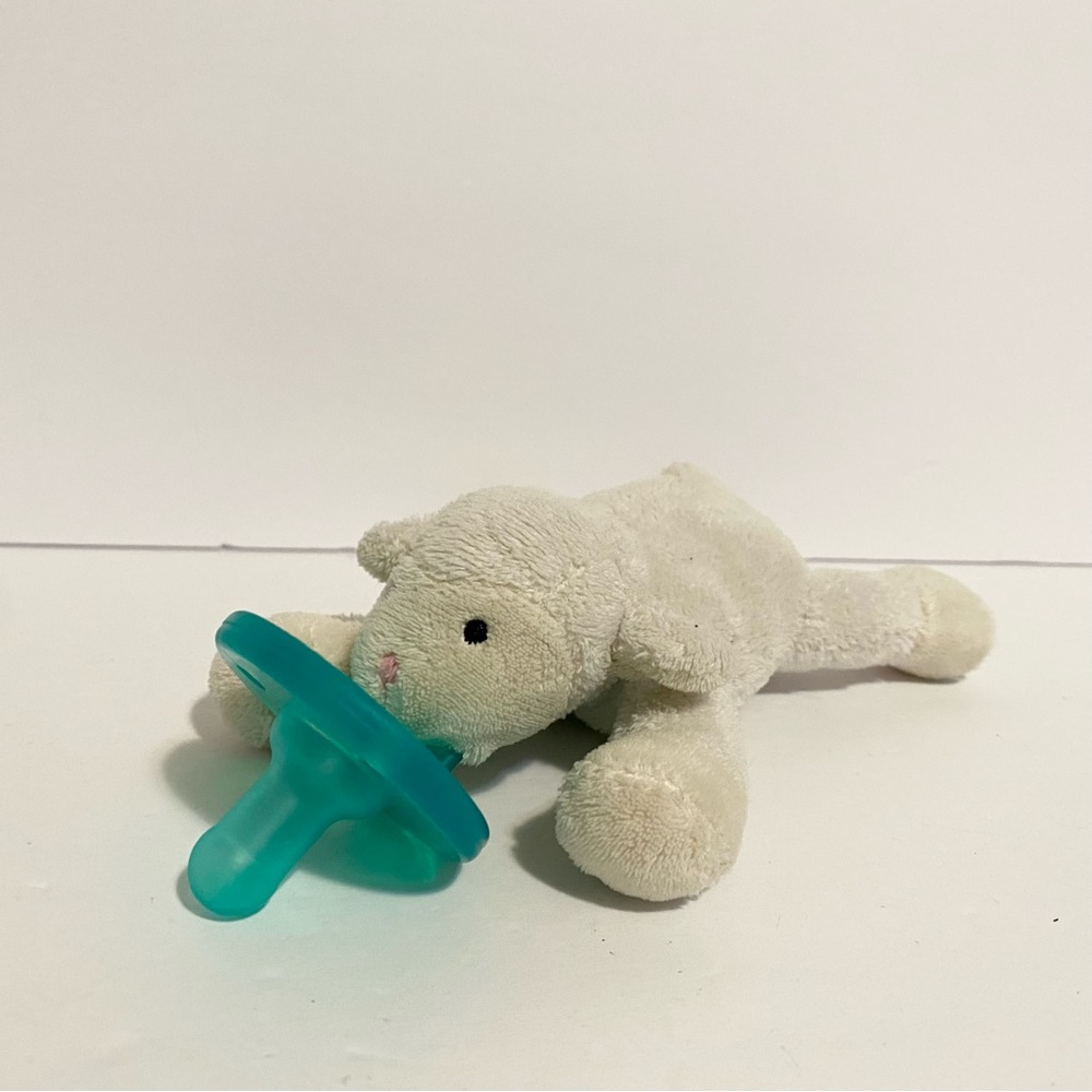 WubbaNub Plush Soother Wubba Nub Lamb Sheep Pacifier Stuffed Animal Lovey Baby